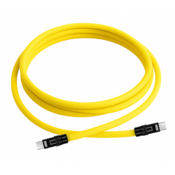 Kabel Newell USB-C - USB-C 100 W, 2 m, silikonowy, żółto-czarny